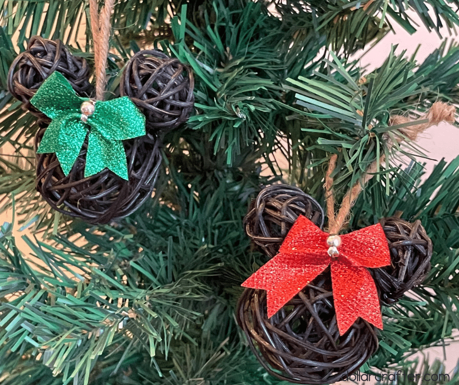 4 Christmas Pine Cone Ornaments Decor DIY, Dollar Tree Red Truck