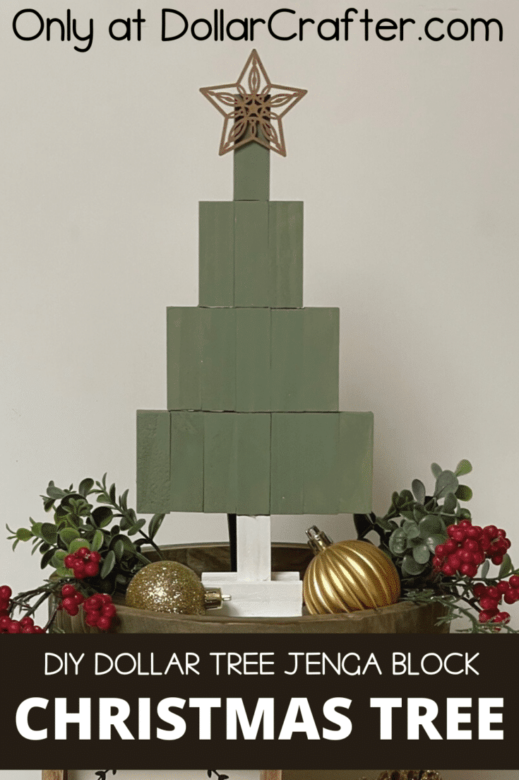 Jenga Block Christmas Tree