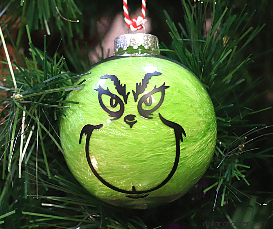 10 Pcs Grinch Stickers for Ornaments,Grinch Face Decals for