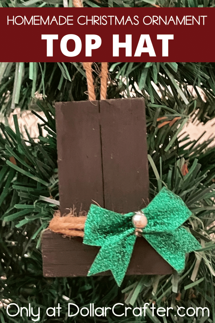 Homemade Snowman Hat Dollar Tree Ornament ⋆ Dollar Crafter