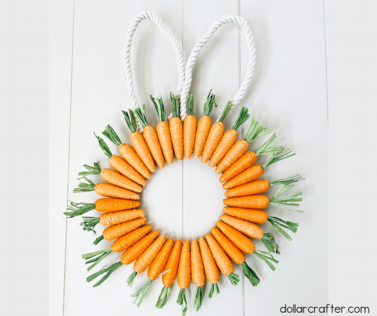 DIY Dollar Tree Bunny Wreath ⋆ Dollar Crafter