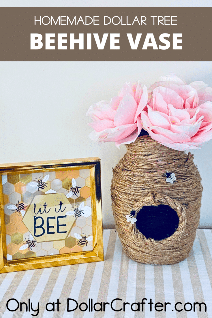 Make This DIY Beehive Farmhouse Décor with Dollar Tree Supplies