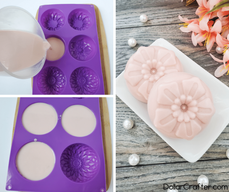 How to Make DIY Rose Gold Coconut Almond Soap ⋆ Dollar Crafter