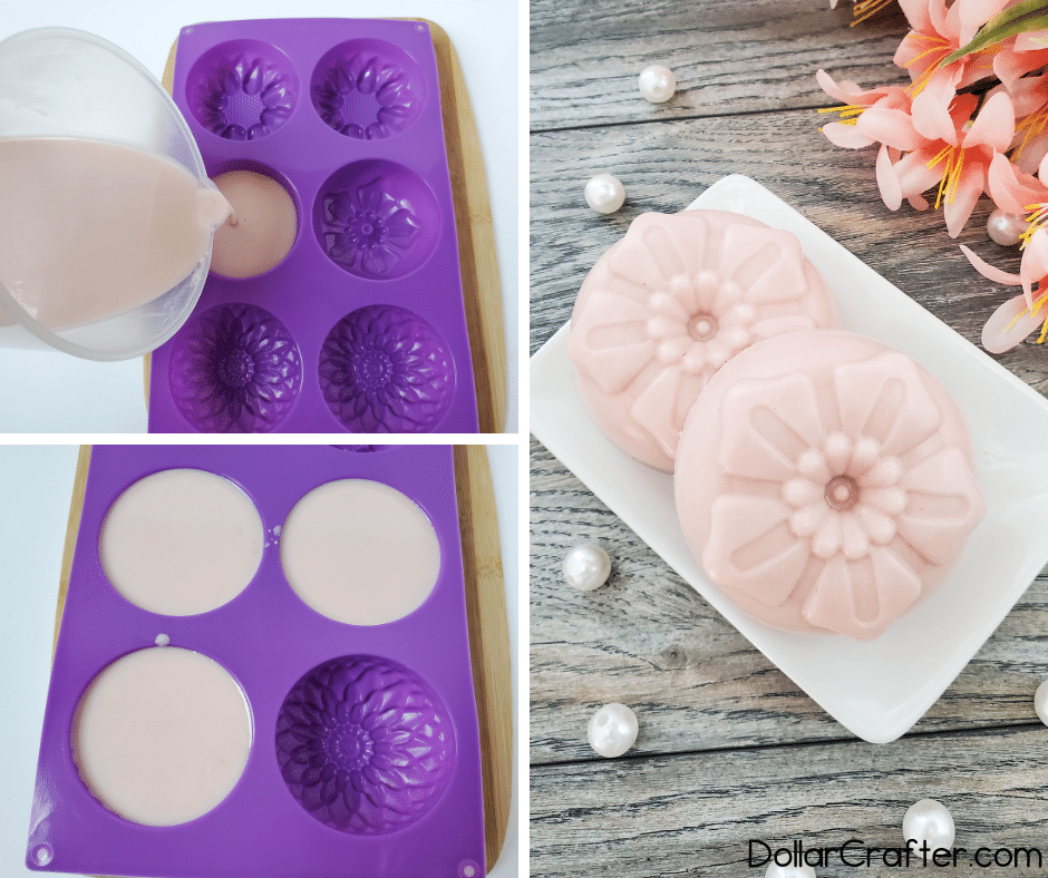 How to Make DIY Rose Gold Coconut Almond Soap ⋆ Dollar Crafter