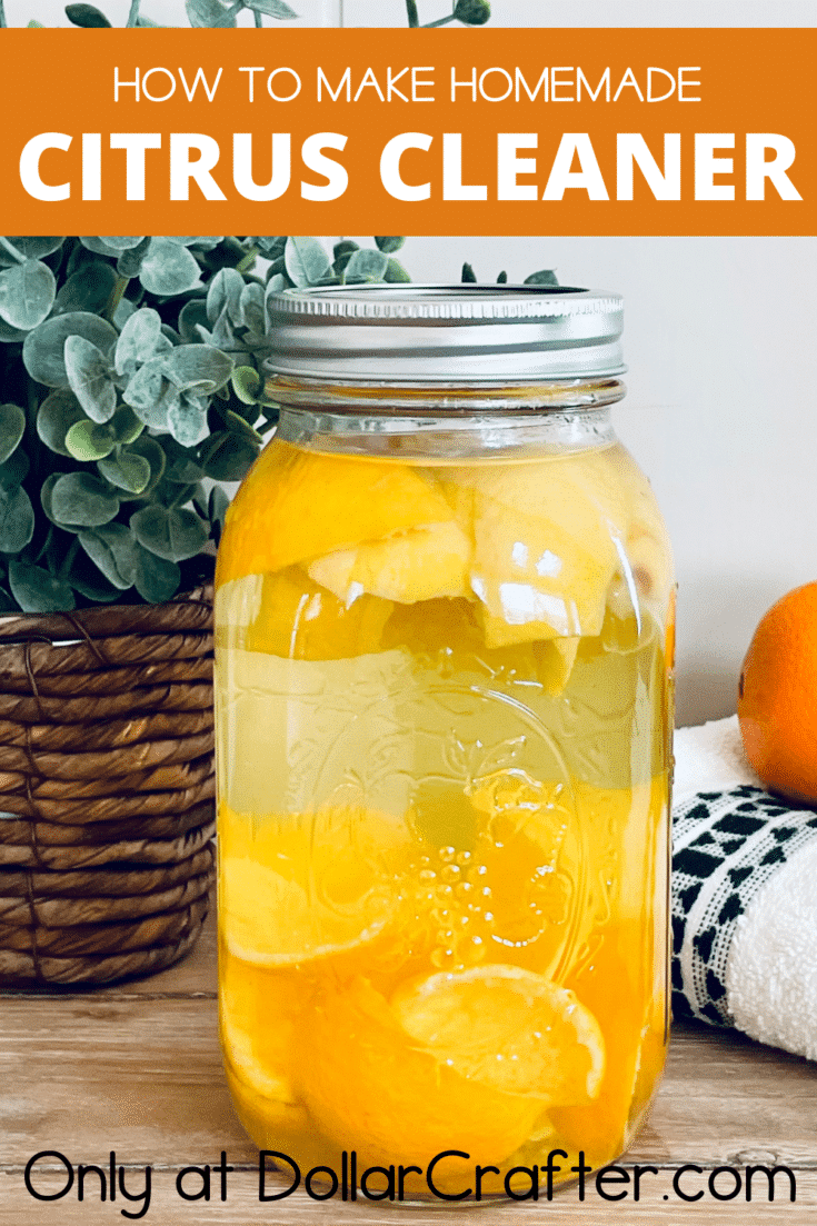 Homemade Vinegar and Orange Peels Cleaner