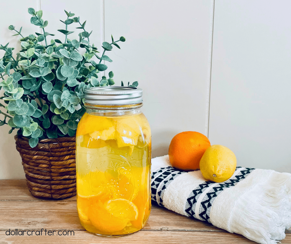 vinegar and orange peels homemade cleaner