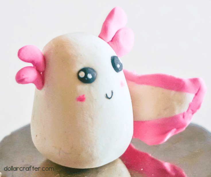 How to Make a Delightful Polymer Clay Axolotl ⋆ Dollar Crafter