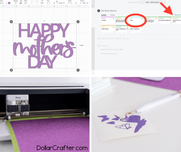 DIY Mother's Day Floral Arrangement with SVG Files ⋆ Dollar Crafter